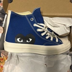 Royal blue comme des Garcons converse Play sneakers